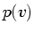 $\displaystyle p(v)$
