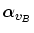 $ \alpha _{v_B}$