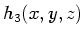 $ h_3(x,y,z)$