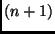 $ (n+1)$