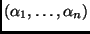 $ (\alpha_1,\dots,\alpha_n)$