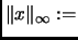 $\displaystyle \Vert x\Vert _\infty:=$