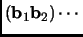 $\displaystyle ({\mathbf{b}}_1{\mathbf{b}}_2)\cdots$