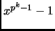 $ x^{p^k-1}-1$