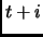 $ t+i$
