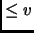 $ \le v$