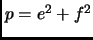 $ p=e^2+f^2$