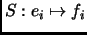 $ S:e_i\mapsto f_i$