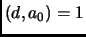 $ (d,a_0)=1$
