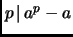 $ p{\,\mid\,}a^p-a$