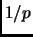 $ 1/p$