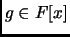 $ g\in F[x]$