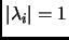 $ \vert\lambda_i\vert=1$