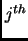 $ j^{th}$