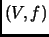 $ (V,f)$