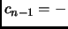 $ c_{n-1}=-$