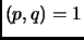 $ (p,q)=1$