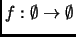 $ f:\emptyset\to\emptyset$