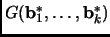 $ G({\mathbf{b}}_1^*,\dots,{\mathbf{b}}_k^*)$