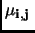 $ \mathbf{\mu_{i,j}}\;$