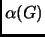 $ \alpha(G)$