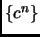 $ \{c^n\}$