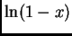 $ \ln(1-x)$
