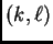 $ (k,\ell)$