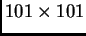 $ 101\times 101$
