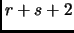 $ r+s+2$