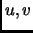 $ u,v$