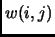 $ w(i,j)$