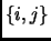 $ \{i,j\}$