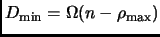 % latex2html id marker 3074
$ D_{\min} = \Omega(n - \rho_{\max})$