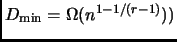 % latex2html id marker 3079
$ D_{\min} = \Omega(n^{1 - 1/(r-1)}))$