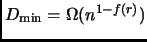 % latex2html id marker 3081
$ D_{\min} = \Omega(n^{1 - f(r)})$