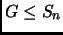 $ G\le S_n$