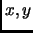 $ x,y$