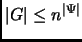 $ \vert G\vert \le n^{\vert\Psi\vert}$