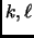 $ k,\ell$